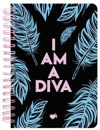 LIBRETA TAPA DURA A4 LA VECINA RUBIA PLUMAS (AZUL)