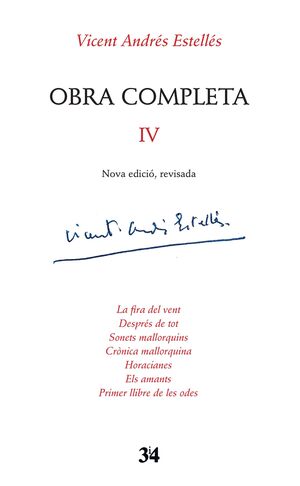 OBRA COMPLETA REVISADA, VOLUM 4
