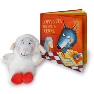 PELUCHE Y CUENTO DE LA OVEJITA QUE VINO A CENAR
