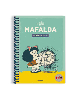 AGENDA 2024 MAFALDA ANILLADA MÓDULOS TURQUESA