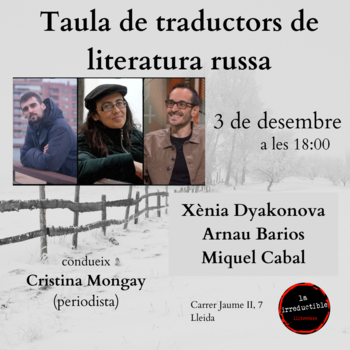 Mesa de traductores de literatura rusa