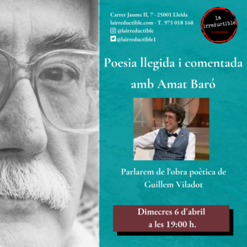  Tarde de poesía con el poeta Amat Baró
