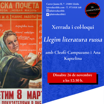 Charla y coloquio Llegim literatura russa